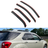 Window Visors Rain Guards for Chevrolet Equinox 2010-2017 Smoke Acrylic