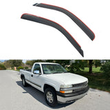 Smoke Window Visors for Silverado Sierra Standard Cab 1999-2007 Acrylic