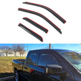 Window Visors for Dodge Ram 1500 Classic Quad Cab 2009-2024 Smoke Acrylic