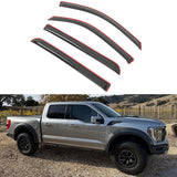 Window Visors Guard for Dodge Ram 1500 Crew Cab 2019-2026 In Channel 4PCS