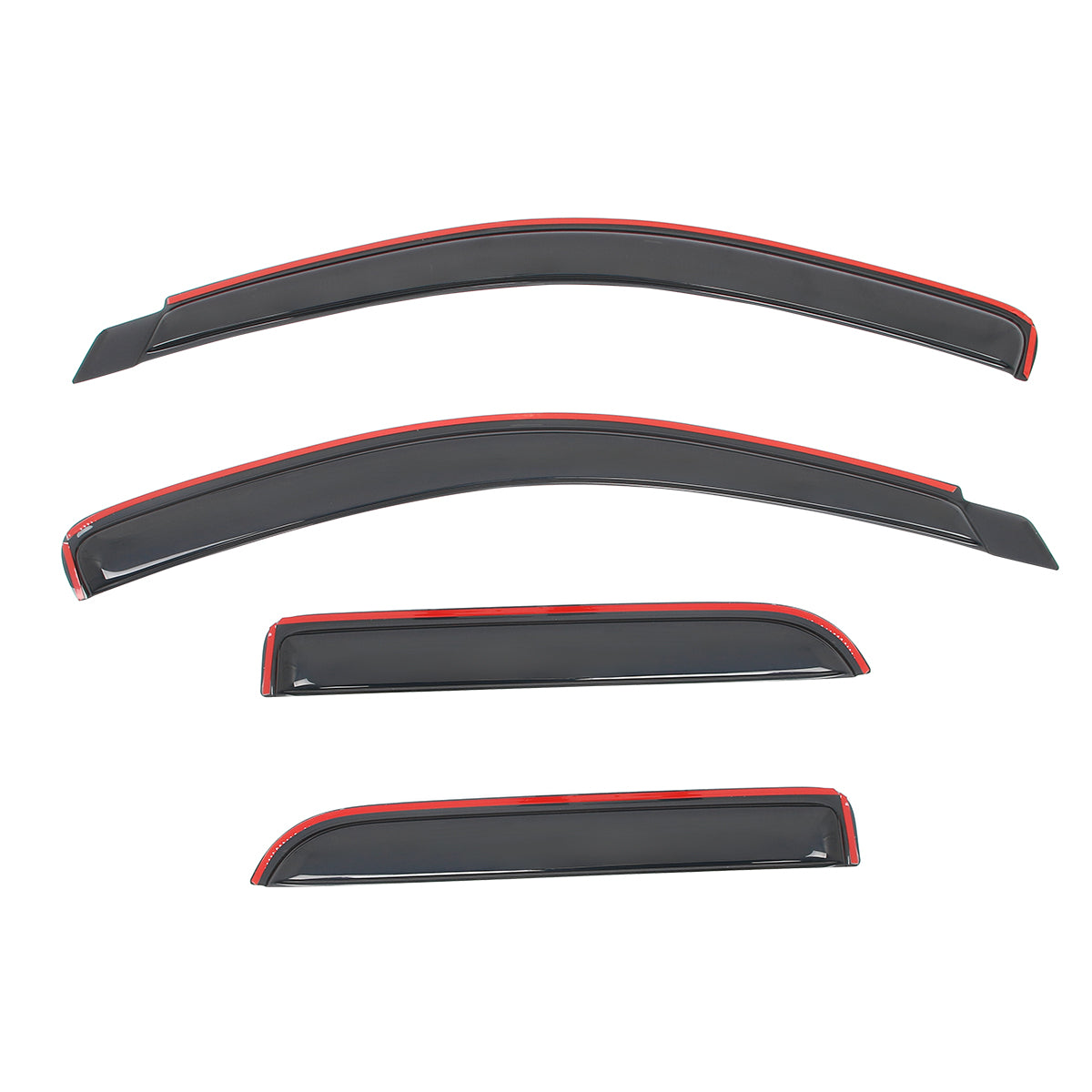 Window Visors for Dodge Ram 1500 2500 3500 Quad Cab 2002-2009 In Channel