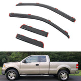 Window Visors for Ford F150 Extended Cab 2004-2014 In Channel Acrylic 4PC