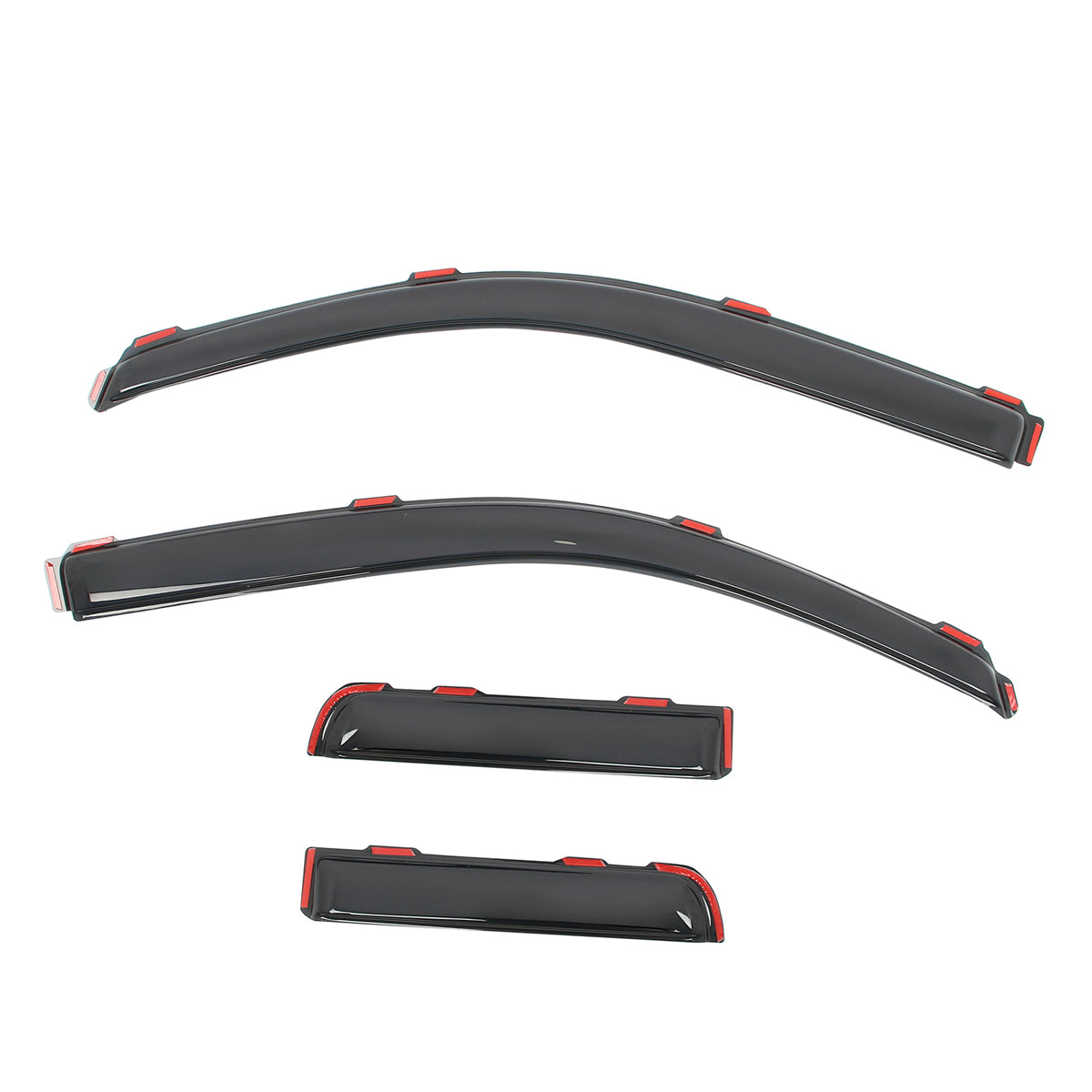 Window Visors for Ford F150 Extended Cab 2004-2014 In Channel Acrylic 4PC