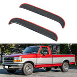 In-channel Window Visors for Ford F-150 F-250 F-350 Regular Cab 1980-1996
