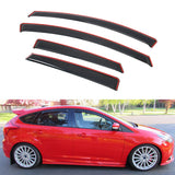 Window Visors Guard for Ford Focus Sedan & Hatchback 2012-2018 In-Channel