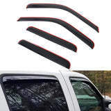 Window Visors for Ford F250-F550 Super Duty Crew Cab 1999-2016 In-Channel