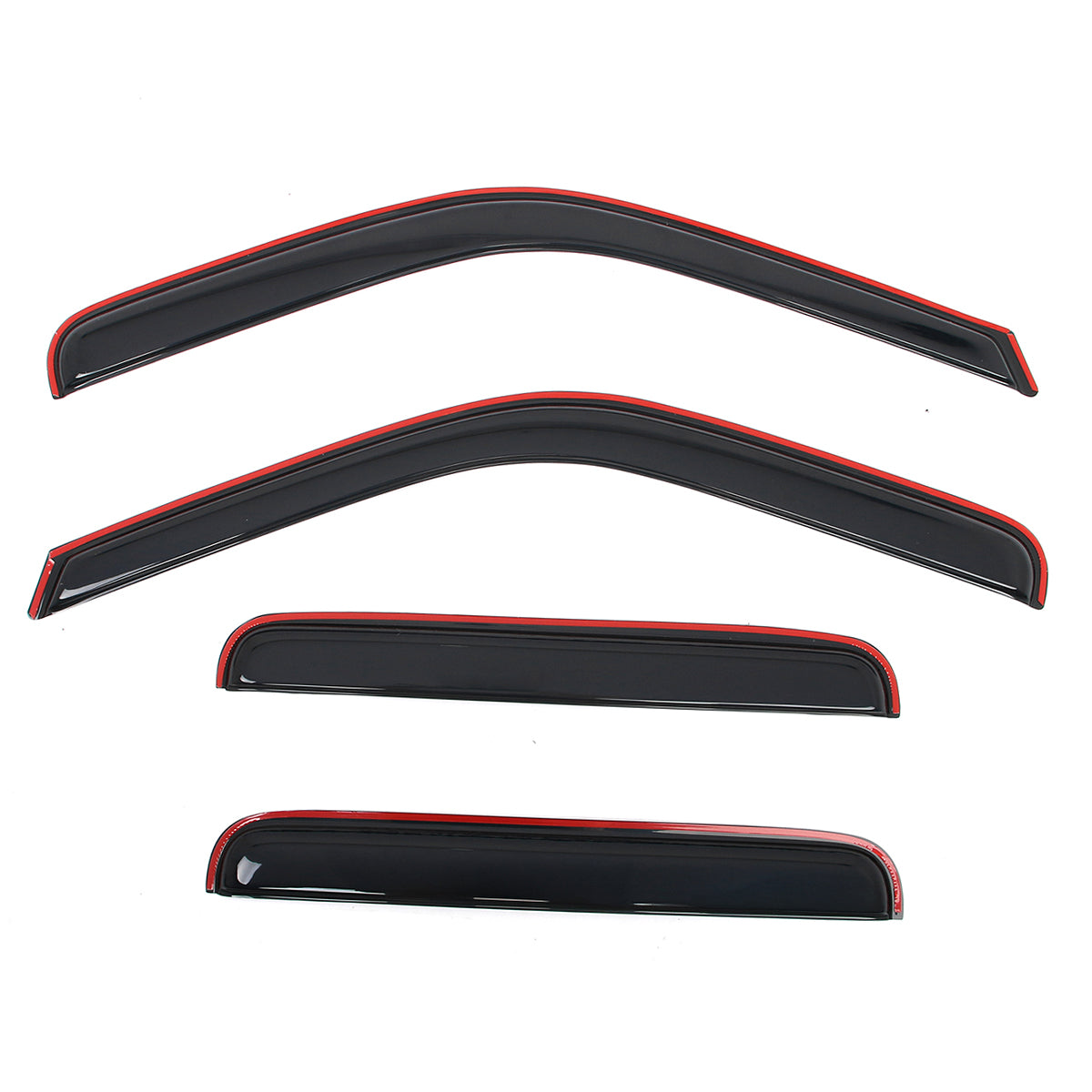 Window Visors for Ford F250-F550 Super Duty Crew Cab 1999-2016 In-Channel