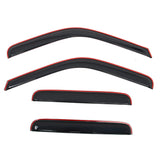 Window Visors for Ford F250-F550 Super Duty Crew Cab 1999-2016 In-Channel