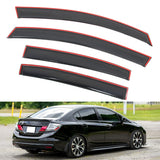 Window Visors Deflector for Honda Civic Sedan 2012-2015 In Channel Acrylic
