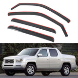 Window Visors Deflectors Guard for Honda Ridgeline 2006-2014 In Channel