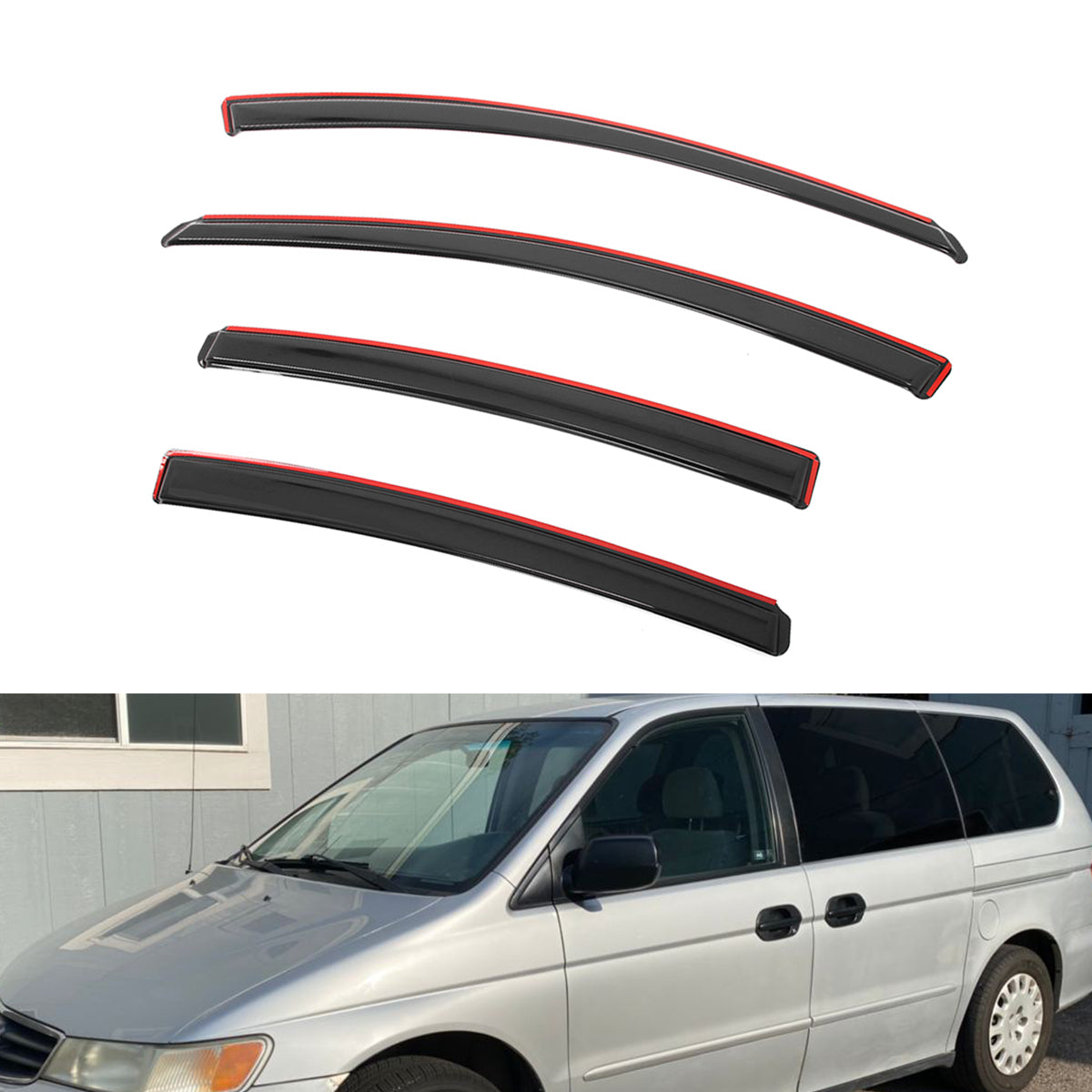 Window Visors for Hyundai Elantra Sedan 2011-2016 4PC Rain Sun Deflectors