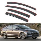 Window Visors Deflectors for Hyundai Elantra 2017-2020 4PCS In-Channel