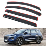 Window Deflectors Rain Sun Shade for Hyundai Santa Fe 2019-2023 In-Channel