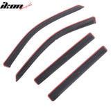 2017-2026 Jeep Compass (Fits 2017 New Body Style Compass MP) In-Channel Window Visors Sun Shades Vent Rain Guards Deflectors Acrylic Smoke/Tinted 4PCS