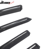 2017-2026 Jeep Compass (Fits 2017 New Body Style Compass MP) In-Channel Window Visors Sun Shades Vent Rain Guards Deflectors Acrylic Smoke/Tinted 4PCS