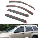 Window Visors Rain Deflectors for Jeep Grand Cherokee 2005-2010 In Channel