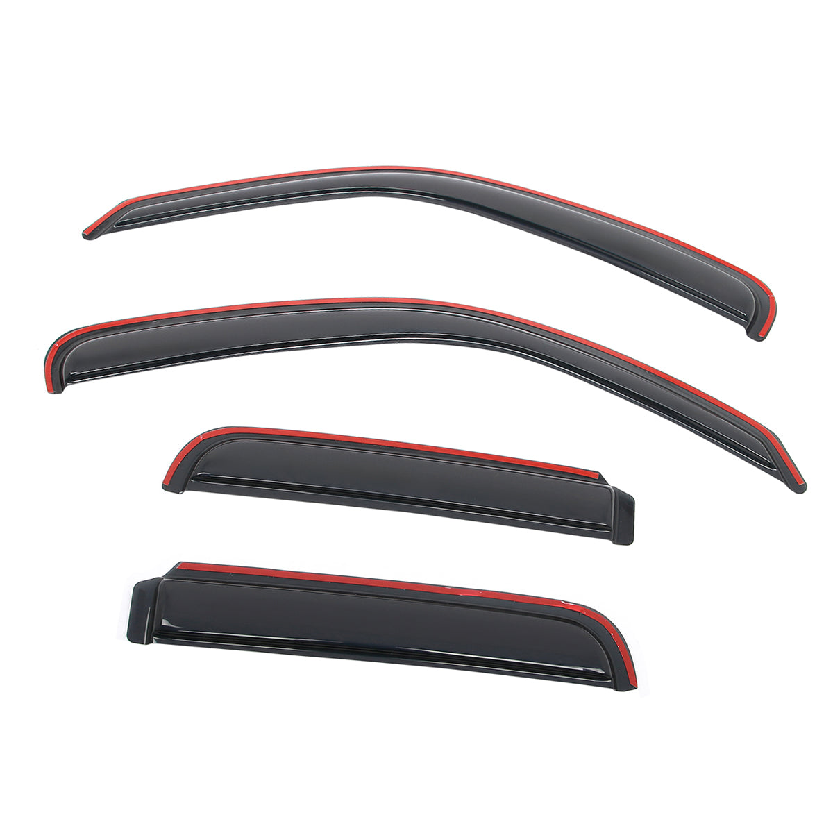 Window Visors Side Deflector for Jeep Liberty 2002-2007 In Channel Acrylic