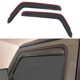 Window Visors Rain Deflectors for Jeep Wrangler 2Dr 2018-2026 In Channel
