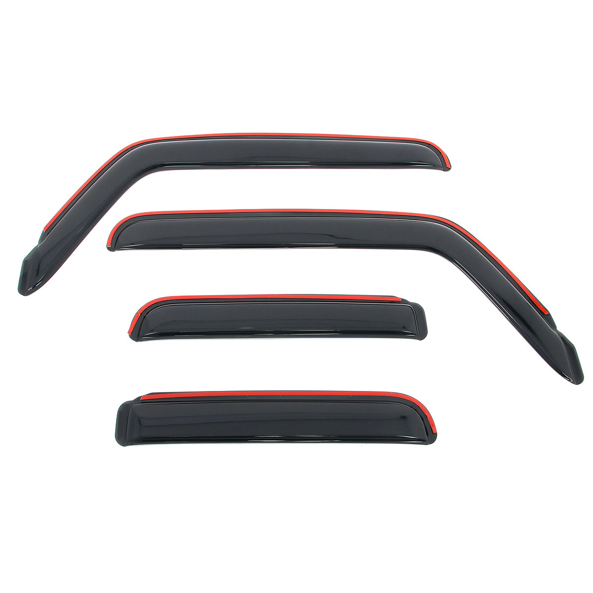 In-channel Window Visor for Jeep Wrangler JL Unlimited 4Dr 2018-2026 4PCS