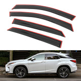 Side Window Visor for Lexus RX 2016-2022 Acrylic Deflectors In-Channel