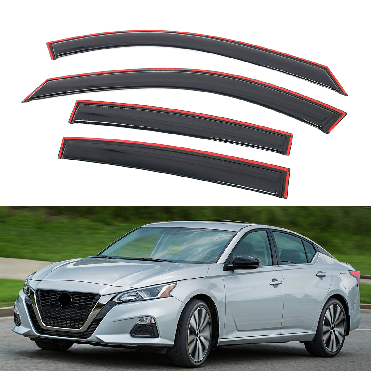 Window Visors Deflector Set for Nissan Altima Sedan 2019-2026 In-Channel