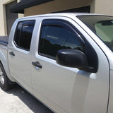 Window Visor for Nissan Frontier Double Cab 2005-2020 4PCS In-Channel