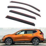 Window Visors for Nissan Rogue 2014-2020 Acrylic In Channel Deflectors Set