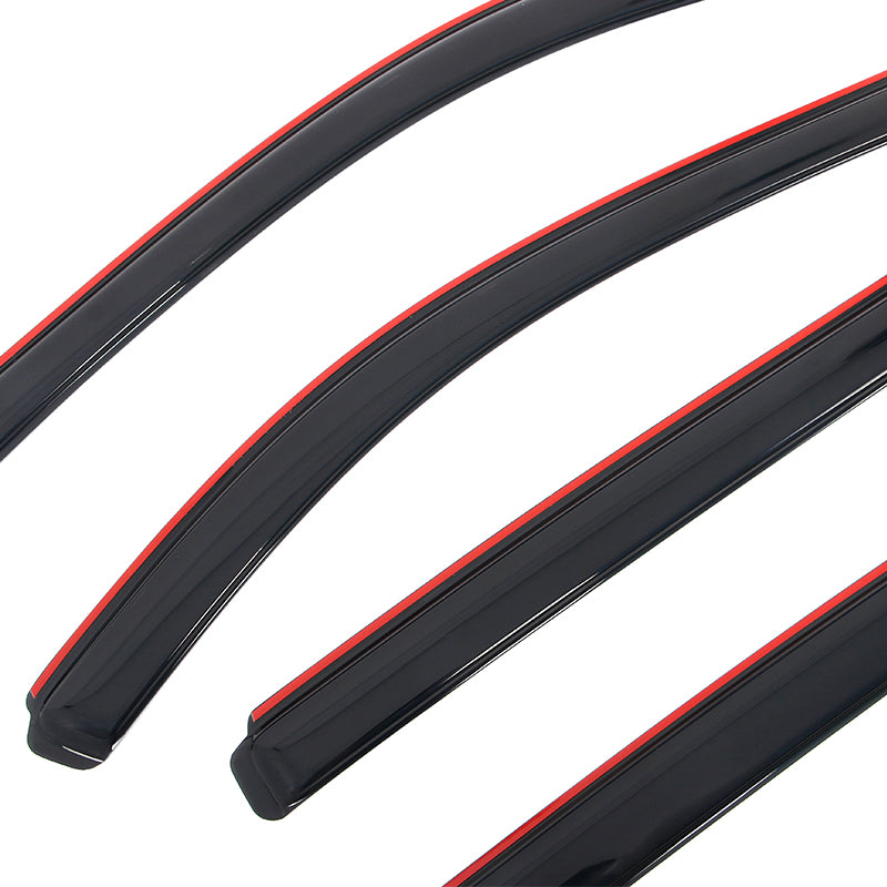 Window Visors for Nissan Rogue 2014-2020 Acrylic In Channel Deflectors Set