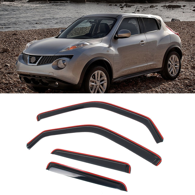 Window Visors for Nissan Juke 2011-2017 Acrylic In Channel Vent Deflectors