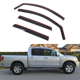 Window Deflector Shade for Nissan Titan Crew Cab 2004-2015 In-Channel