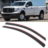 Window Visors for Nissan Titan Standard/Extended Cab 2017-2019 In-Channel