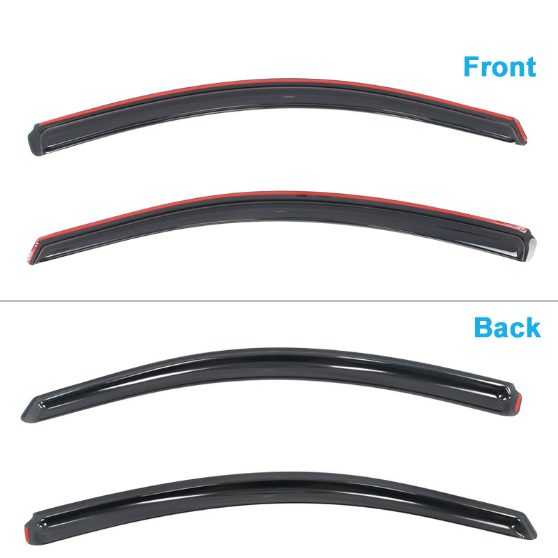 Window Visors for Nissan Titan Standard/Extended Cab 2017-2019 In-Channel