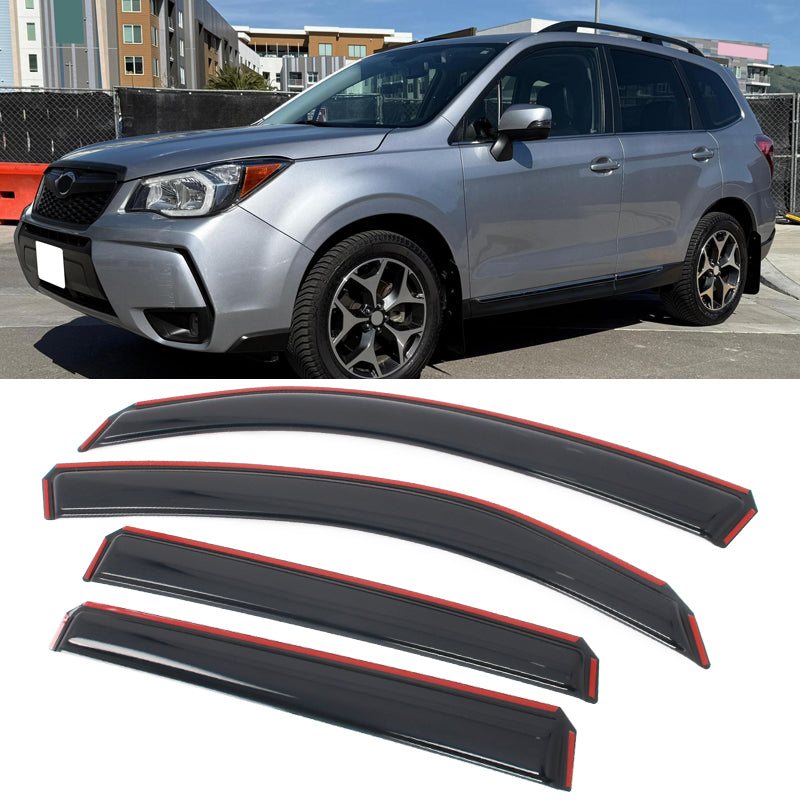 Window Visors for Subaru Forester 2014-2018 Acrylic In Channel Deflectors