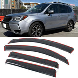 Window Visors for Subaru Forester 2014-2018 Acrylic In Channel Deflectors