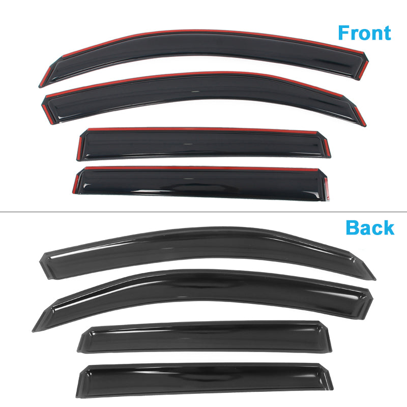 Window Visors for Subaru Forester 2014-2018 Acrylic In Channel Deflectors