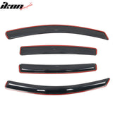 2012-2016 Subaru Impreza Hatchback & 2013-2015 XV Crosstrek & 2016-2017 Crosstrek In-Channel Window Visors Sun Shades Vent Rain Guards Smoke/Tinted