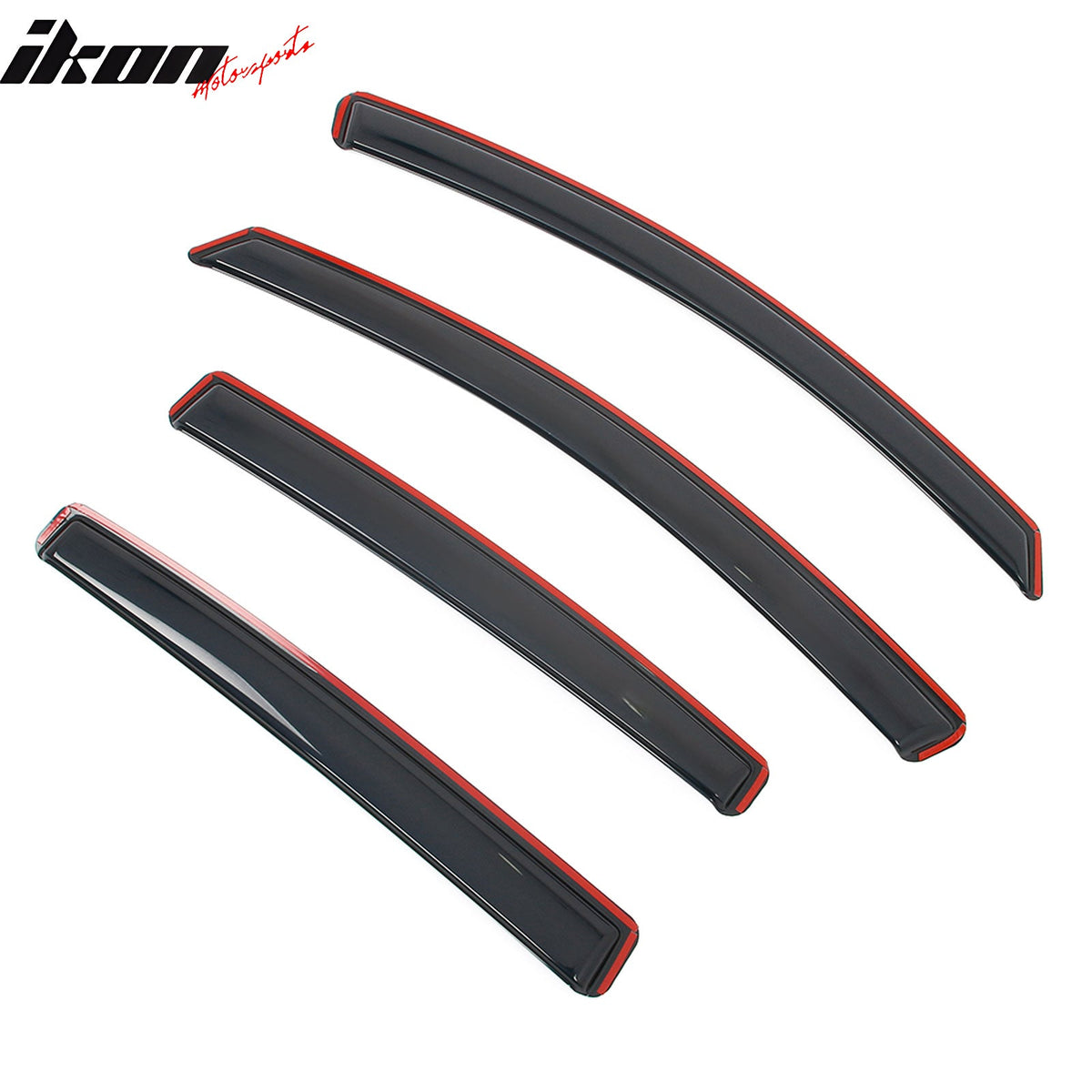 2012-2016 Subaru Impreza Hatchback & 2013-2015 XV Crosstrek & 2016-2017 Crosstrek In-Channel Window Visors Sun Shades Vent Rain Guards Smoke/Tinted
