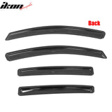 2012-2016 Subaru Impreza Hatchback & 2013-2015 XV Crosstrek & 2016-2017 Crosstrek In-Channel Window Visors Sun Shades Vent Rain Guards Smoke/Tinted
