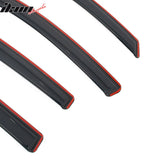 2012-2016 Subaru Impreza Hatchback & 2013-2015 XV Crosstrek & 2016-2017 Crosstrek In-Channel Window Visors Sun Shades Vent Rain Guards Smoke/Tinted