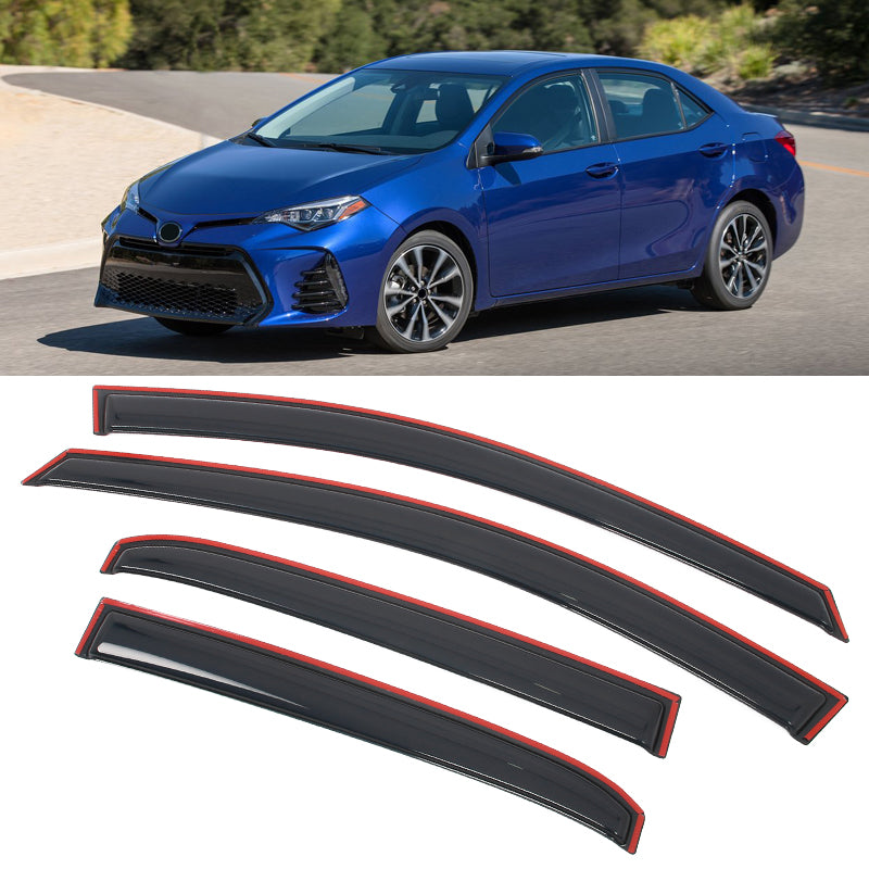 In-Channel Side Window Deflectors for Toyota Corolla Sedan 2014-2019 4PCS