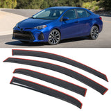 In-Channel Side Window Deflectors for Toyota Corolla Sedan 2014-2019 4PCS