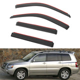 Side Door Deflectors for Toyota Highlander 2001-2007 Acrylic Window Visors