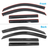 In-Channel Side Window Deflector for Toyota Highlander 2008-2013 Acrylic