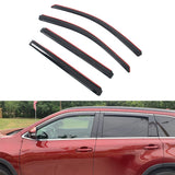 Window Visors for Toyota Highlander 2014-2019 Acrylic In Channel Deflector