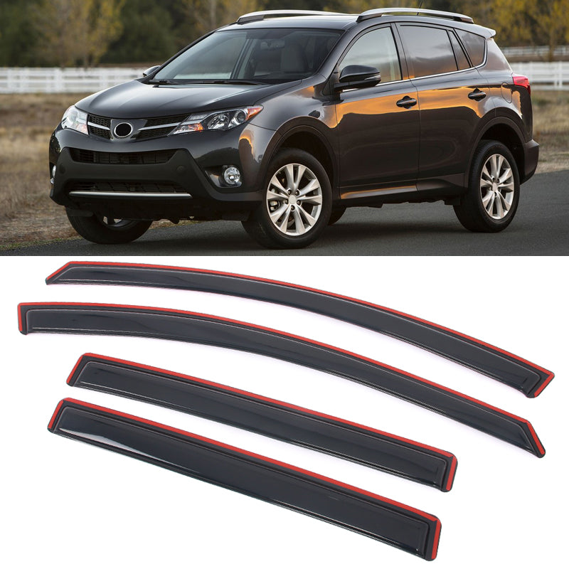 Window Visors for Toyota RAV4 2013-2018 Acrylic In Channel Vent Deflectors