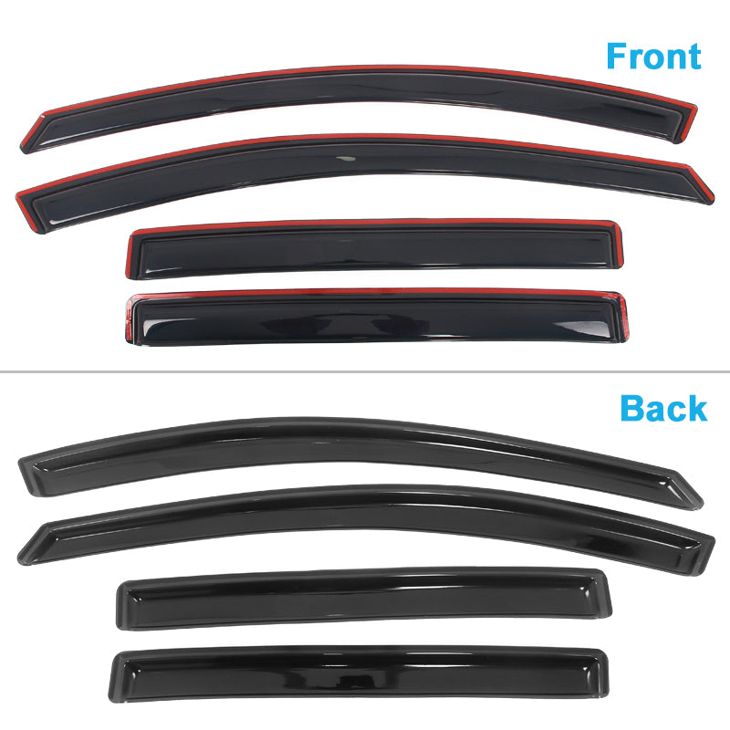 Window Visors for Toyota RAV4 2013-2018 Acrylic In Channel Vent Deflectors