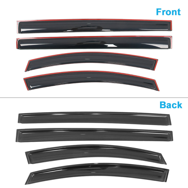 Window Visors Deflectors for Toyota Sienna 2021-2026 Acrylic In Channel