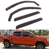 Window Visors Rain Shade for Toyota Tacoma Double Cab 2005-2015 In-Channel