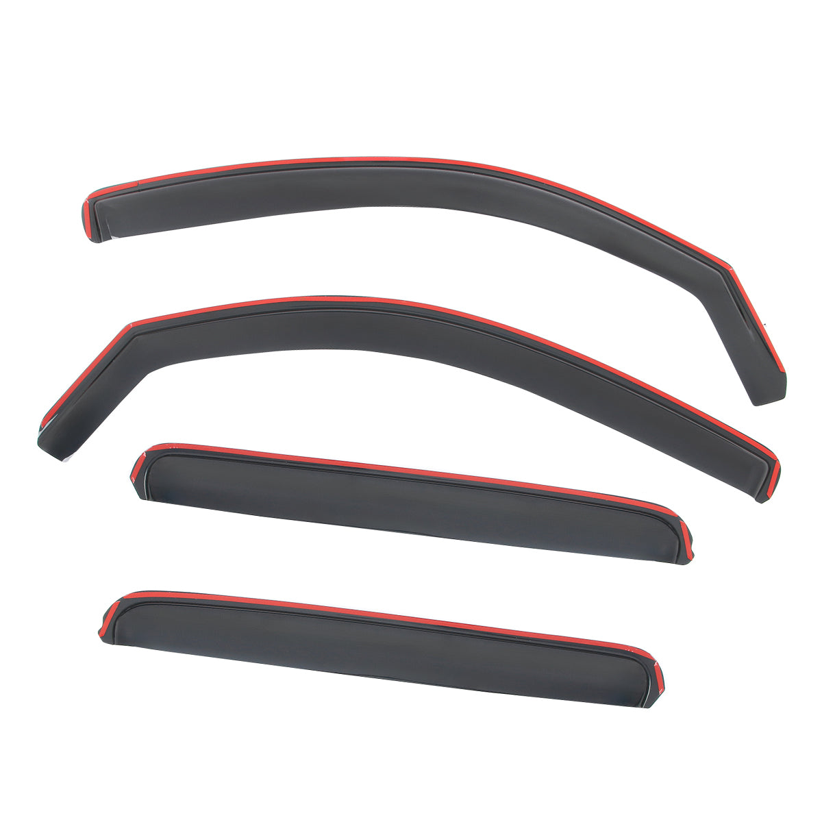 Window Visors Rain Shade for Toyota Tacoma Double Cab 2005-2015 In-Channel