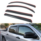 In-channel Window Visor Deflectors for Toyota Tundra Crewmax Cab 2007-2021